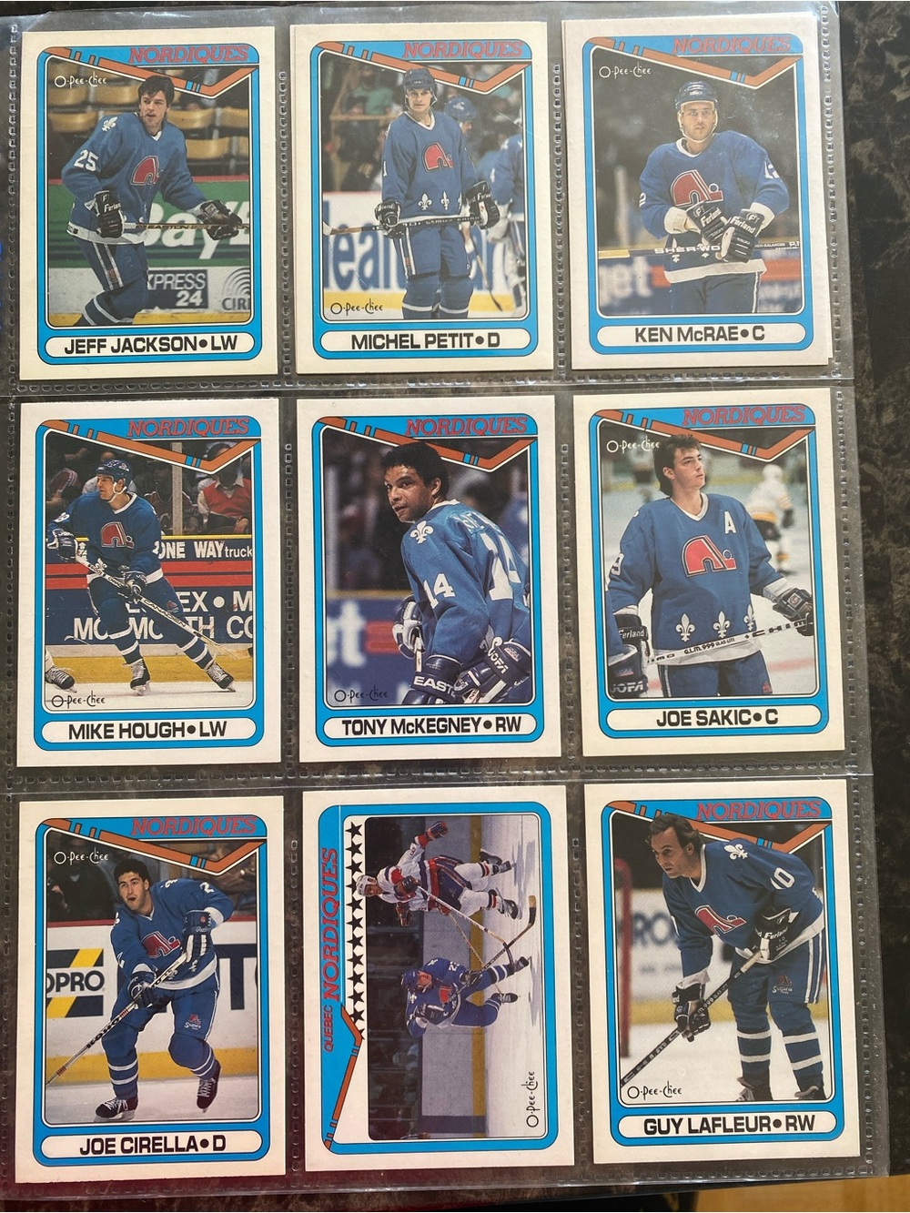 Quebec Nordiques Hockey Card Lot